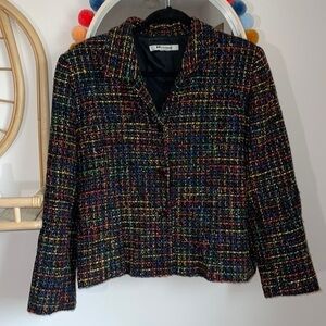 Vintage Nygard Collection Colorful Tweed Wool Blazer